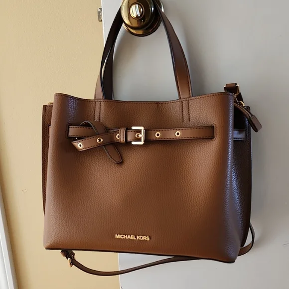 Michael Kors Brown Leather Tote Bag - Picture 1 of 4